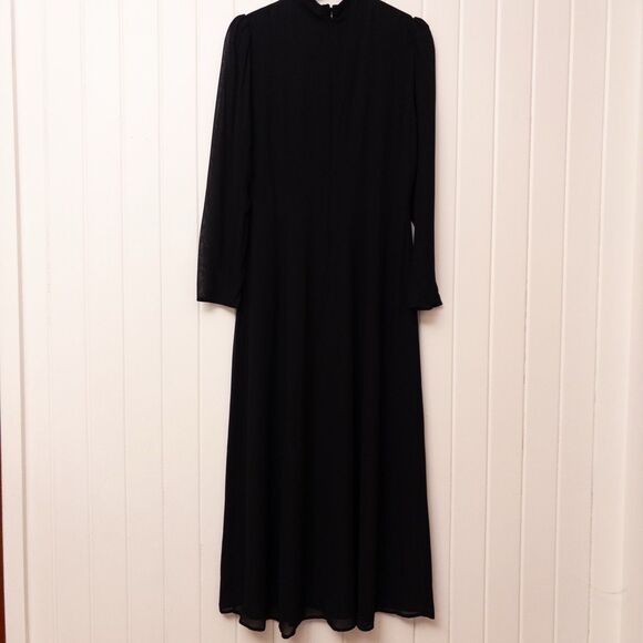 Reformation Castalia Dress Black Size 10 - Picture 7 of 9